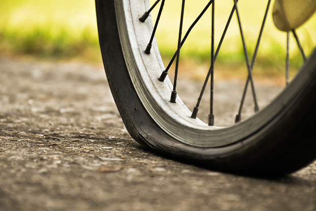 on the tread